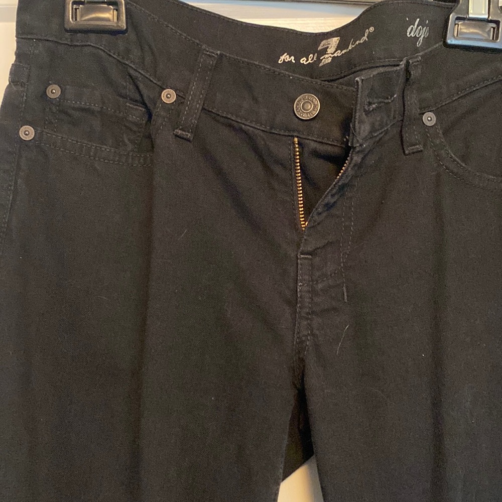 Seven 7 for all mankind 7 Seven Dojo cropped black jeans